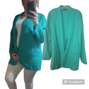 Vintage fundamental things single-breasted blazer with front pockets